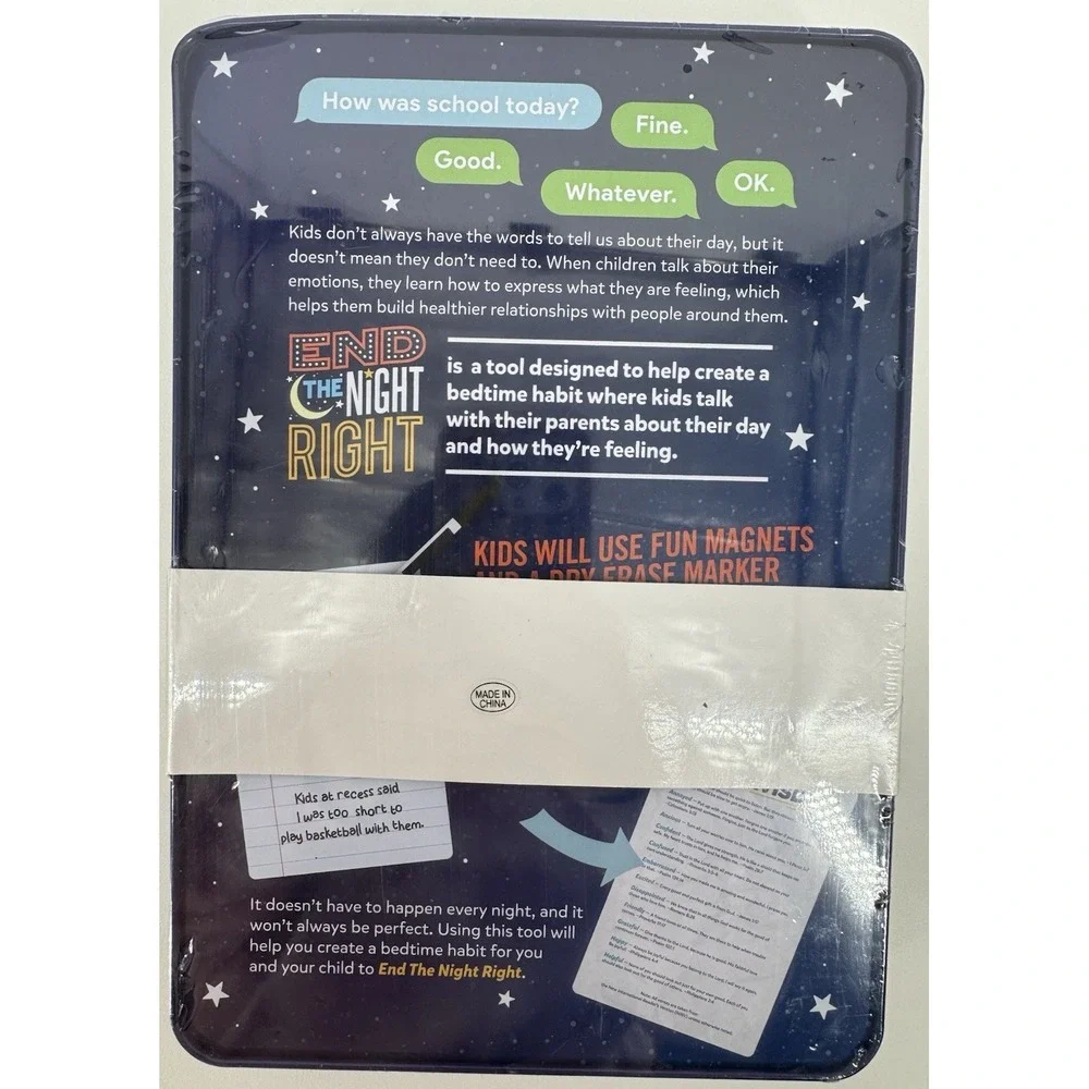 Christian Kids Bedtime Conversation Board Family Faith Tool End The Night Right